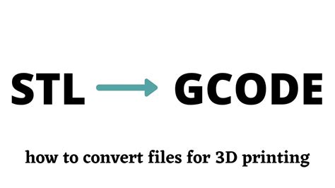 how to convert stl to gcode